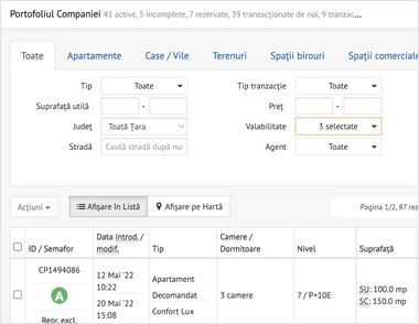 Prezentari PDF generate automat de catre programul imobiliar CRM REBS